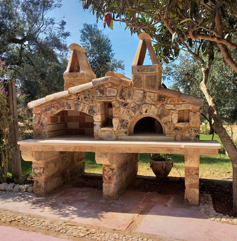 Forno barbecue ecologici pietra rustica